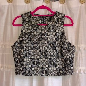 Forever21 Shimmery Crop Top